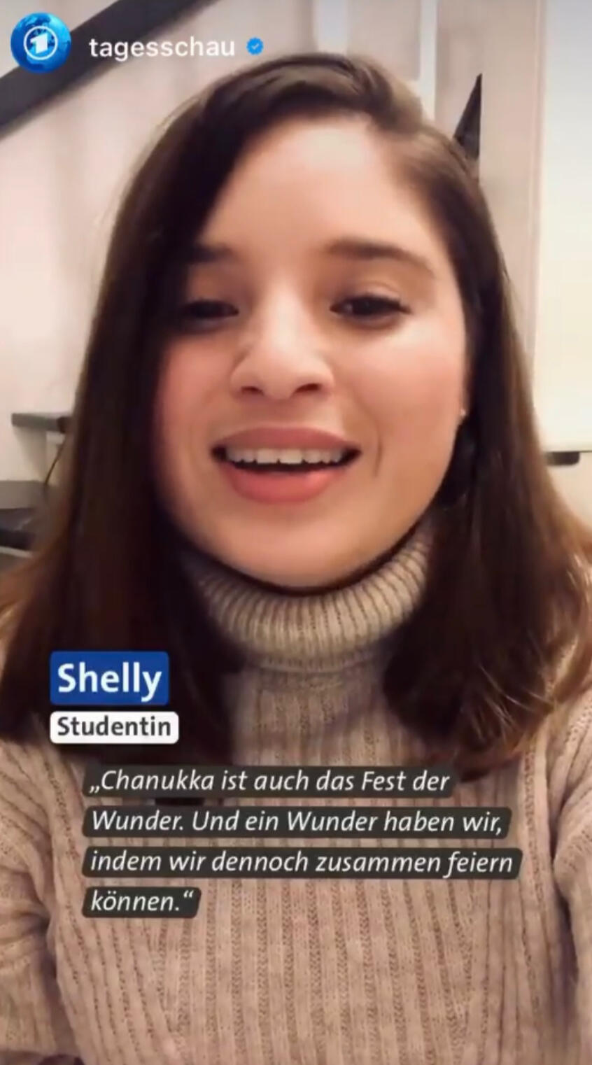 Shelly Meyer in der Instagram Story der tagesschau.